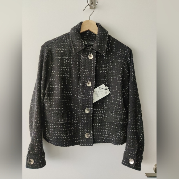 Brand new Zara Tweed Jacket XS - Picture 2 of 11